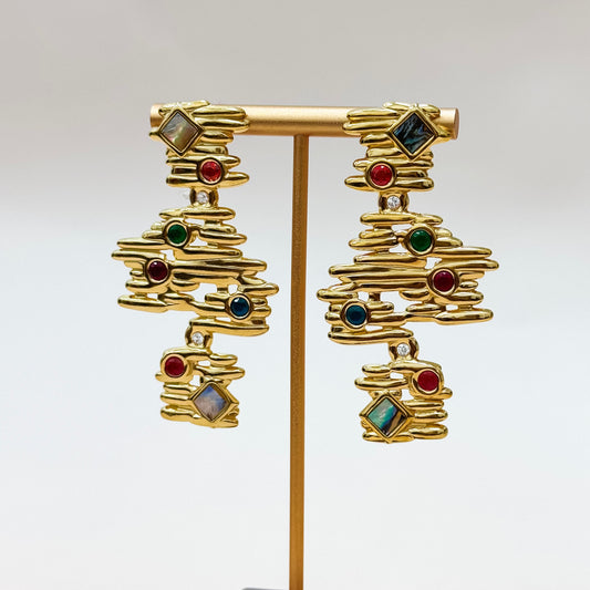 The Gilded Mosaic Earrings
