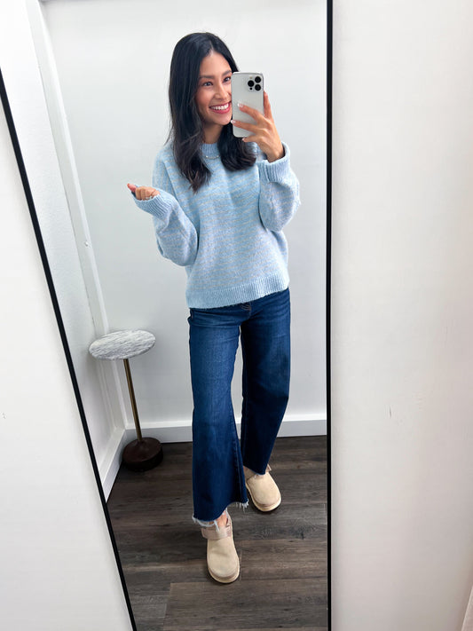 Winter Striped Crewneck Sweater