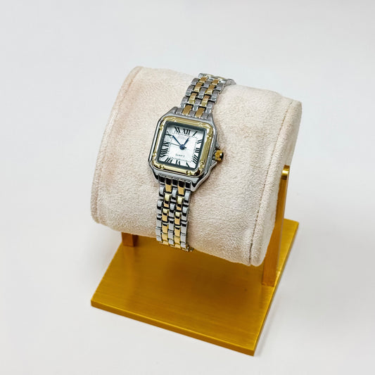 The Evergold Two-Tone Rectangle Watch