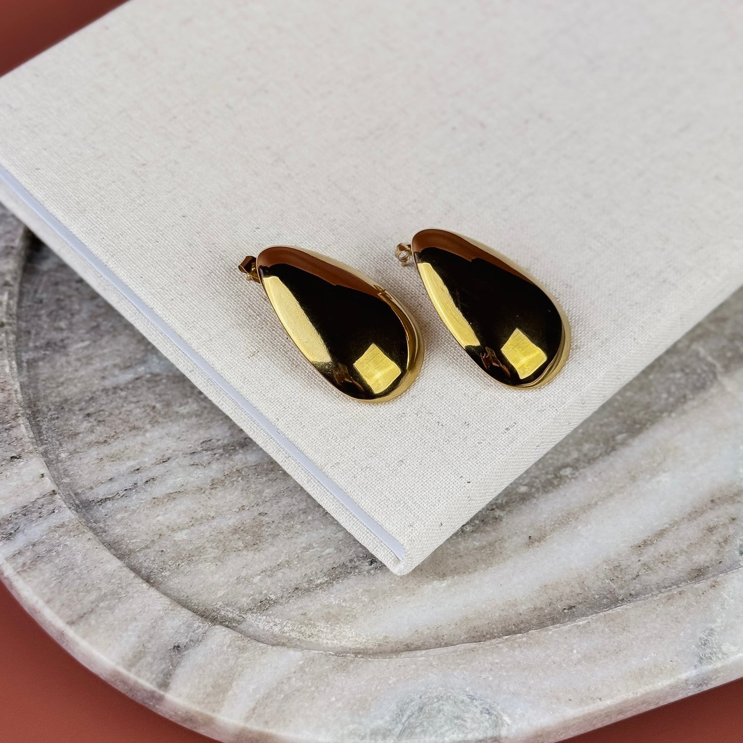 Gilded Drop Earring