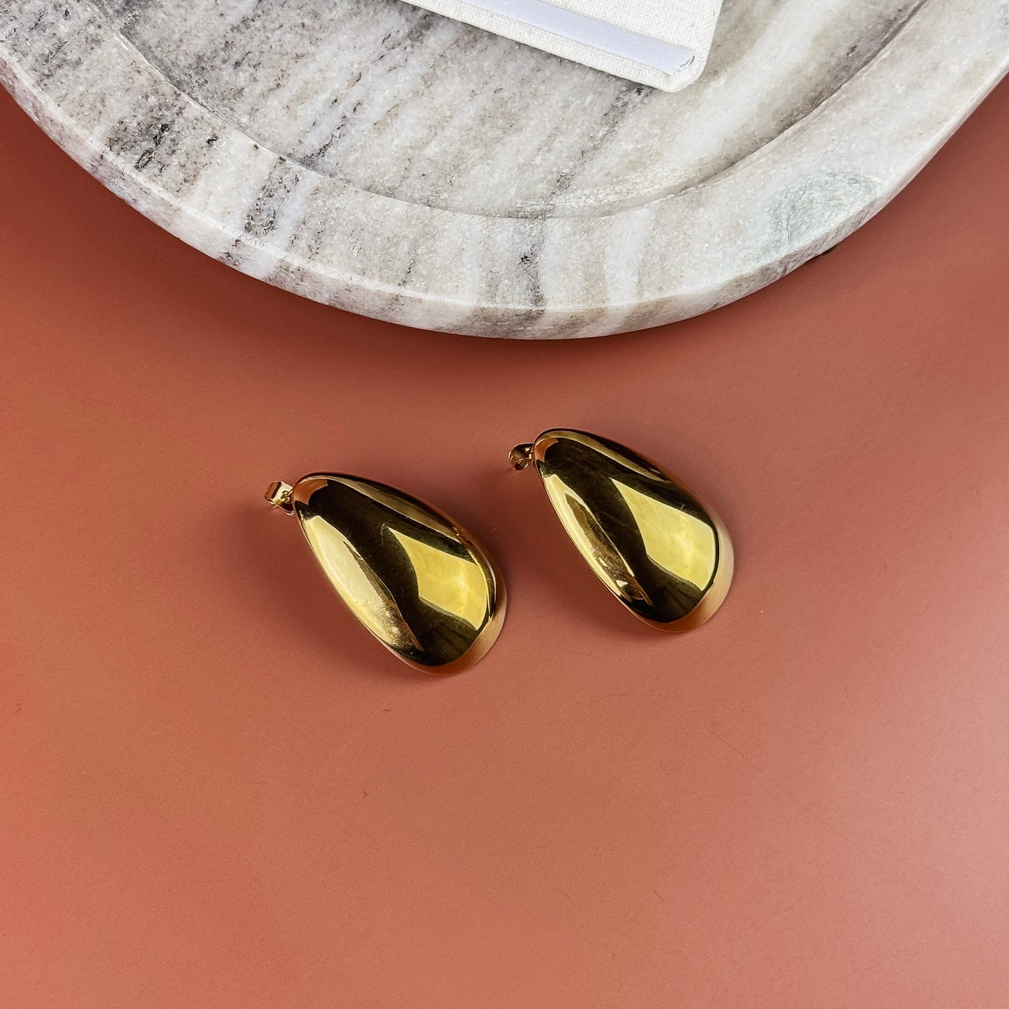 Gilded Drop Earring