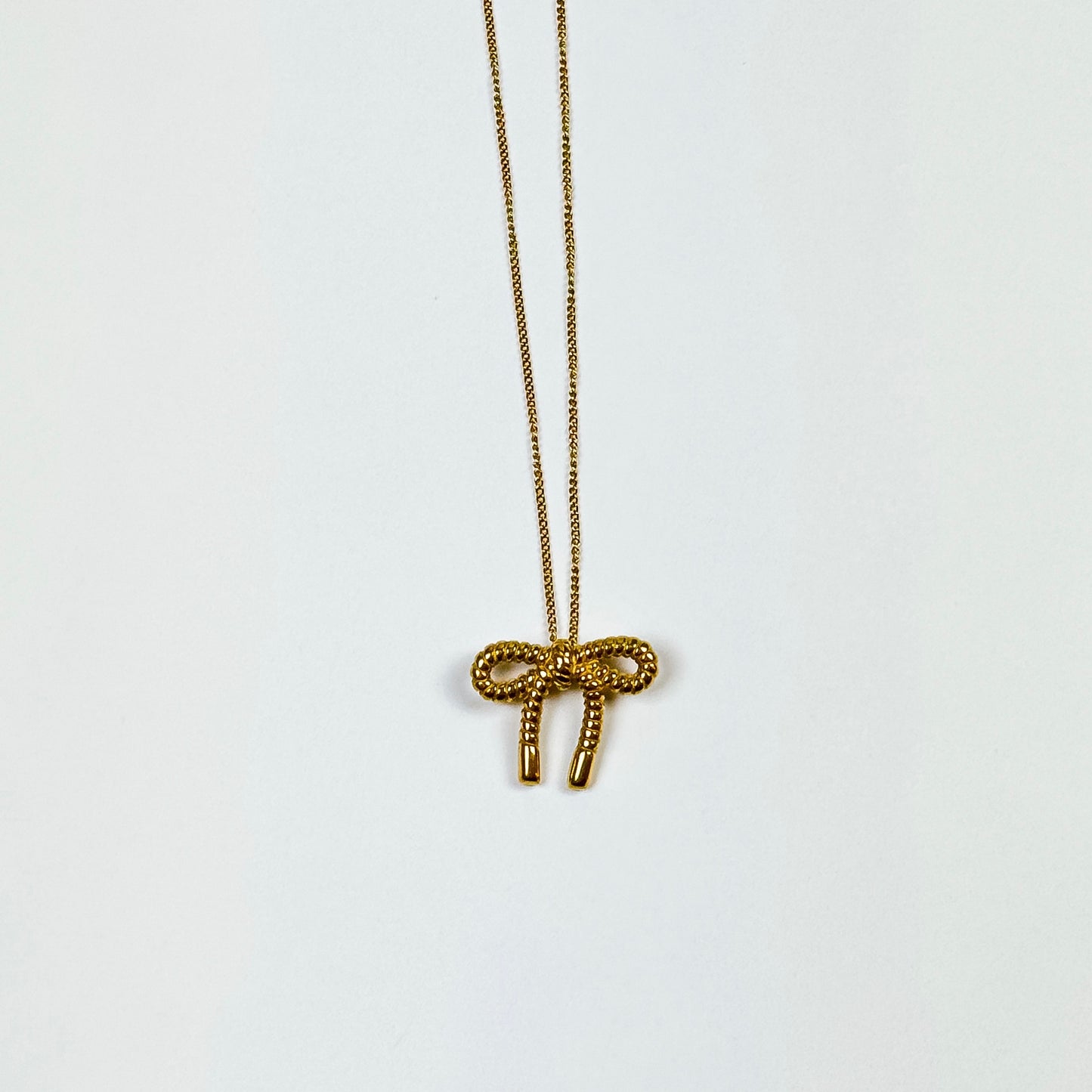 Tied Up Bow Necklace