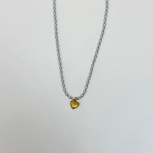 The Everheart Mini Necklace – Silver + Gold