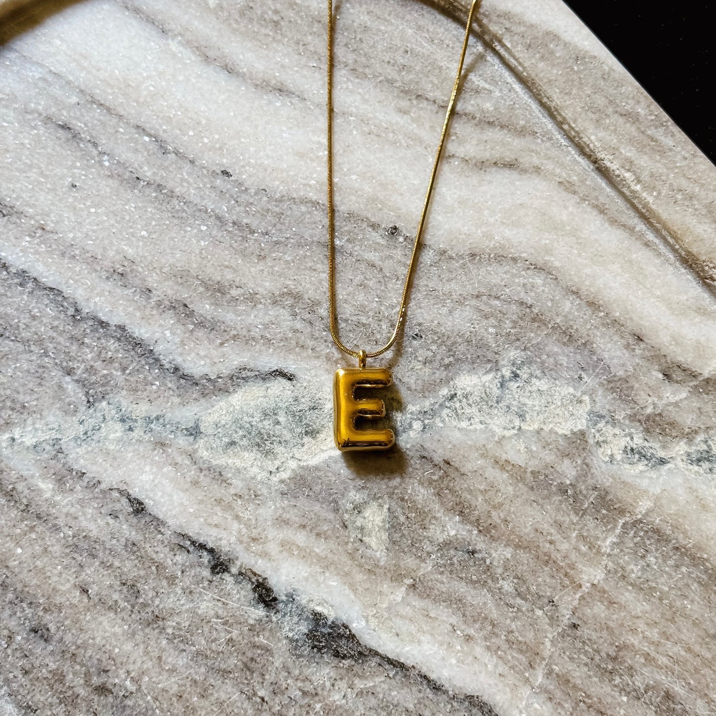 Bubble Initial Necklace