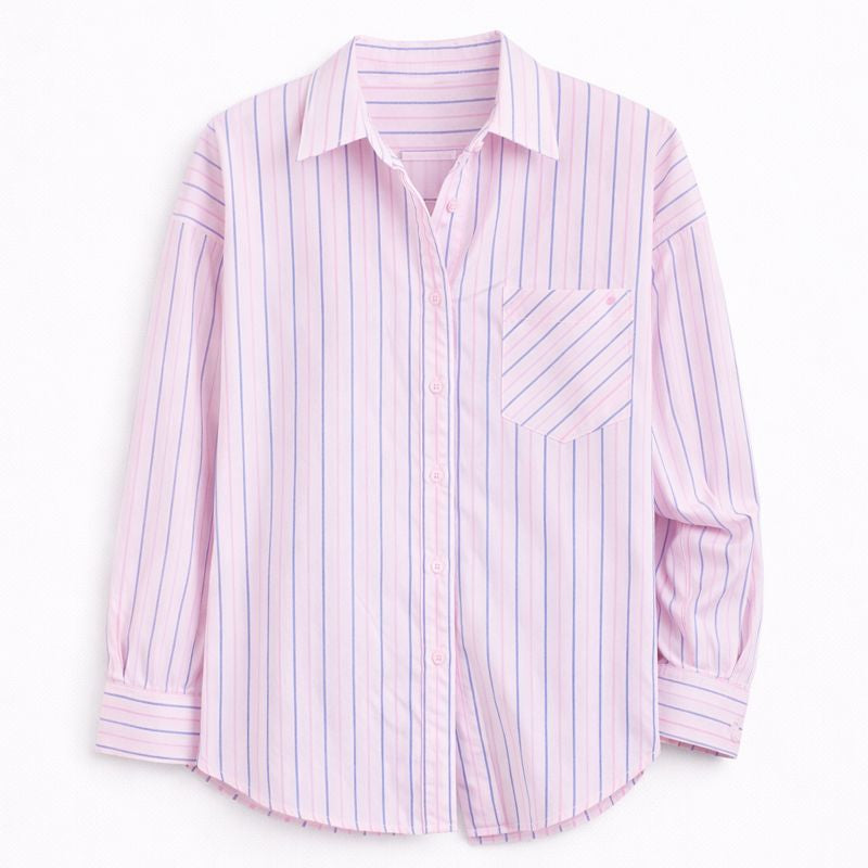 Classic Pinstripe Button-Down Shirt