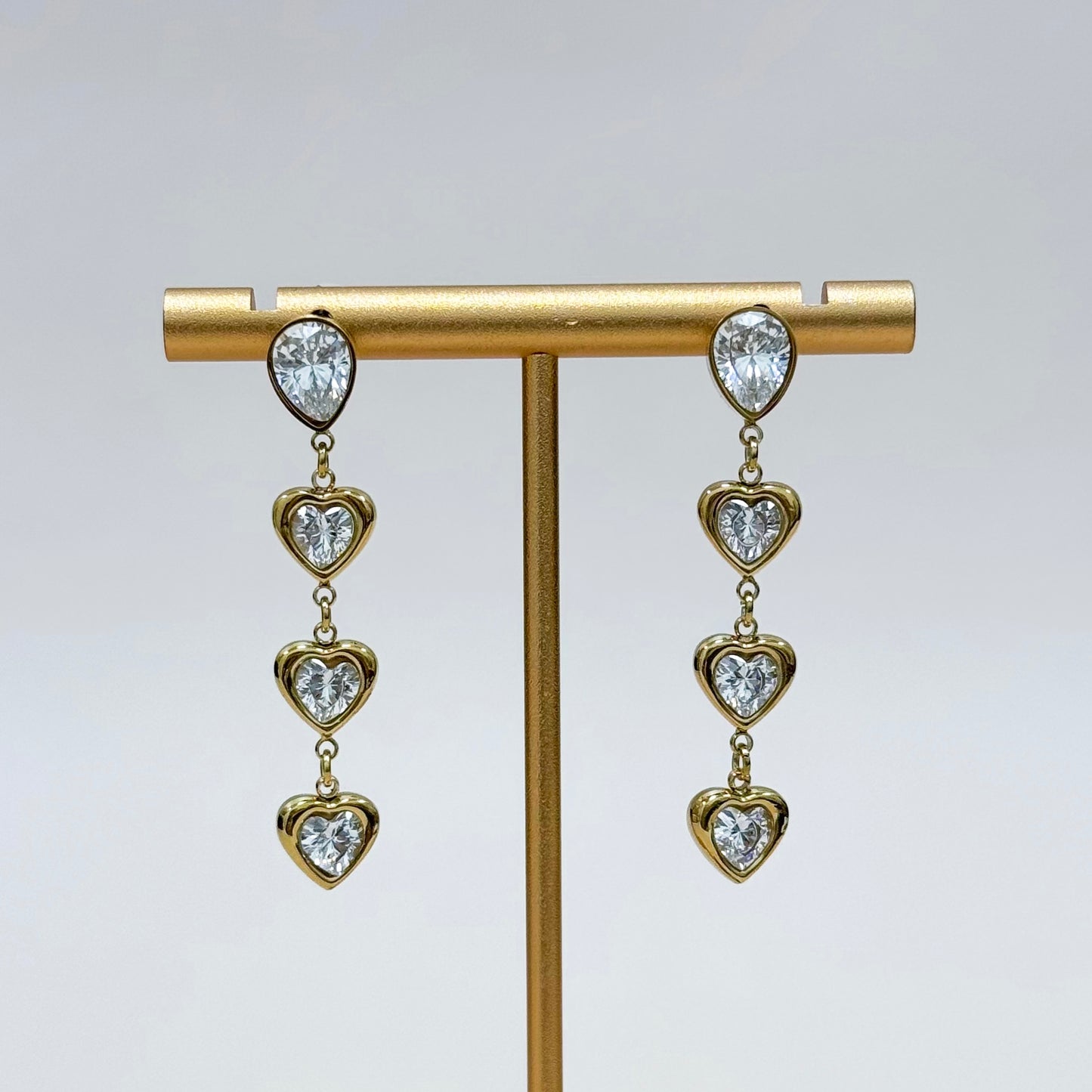 Heavenly Hearts Drop Earrings