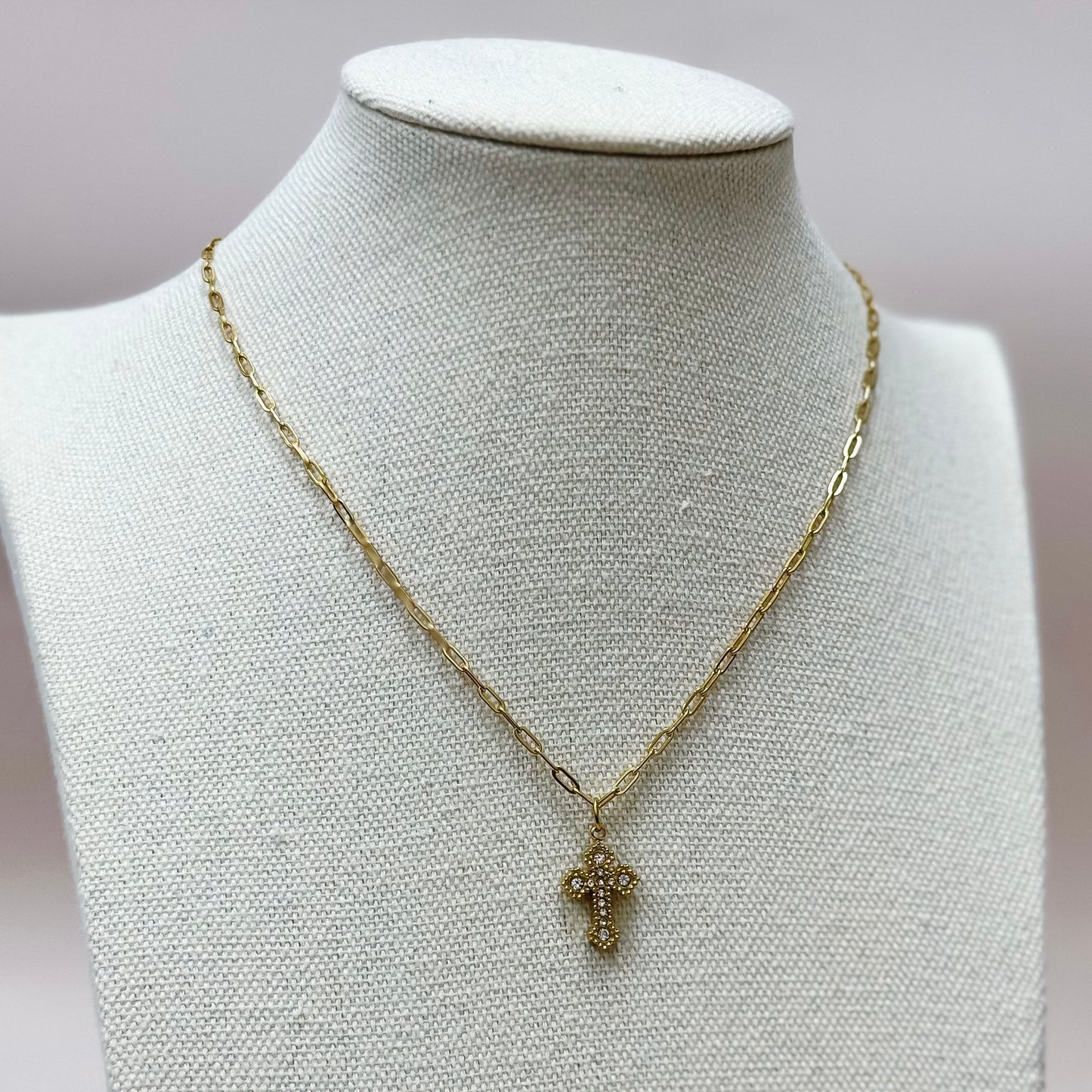 The Dainty Faith Link Cross Necklace