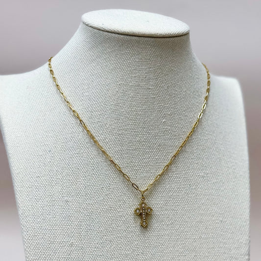 The Dainty Faith Link Cross Necklace