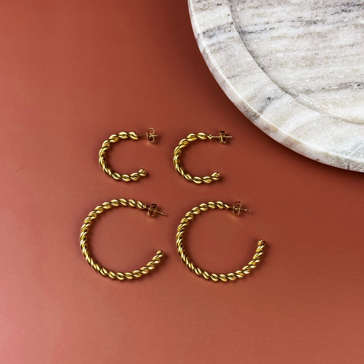 Threaded Grace Hoops