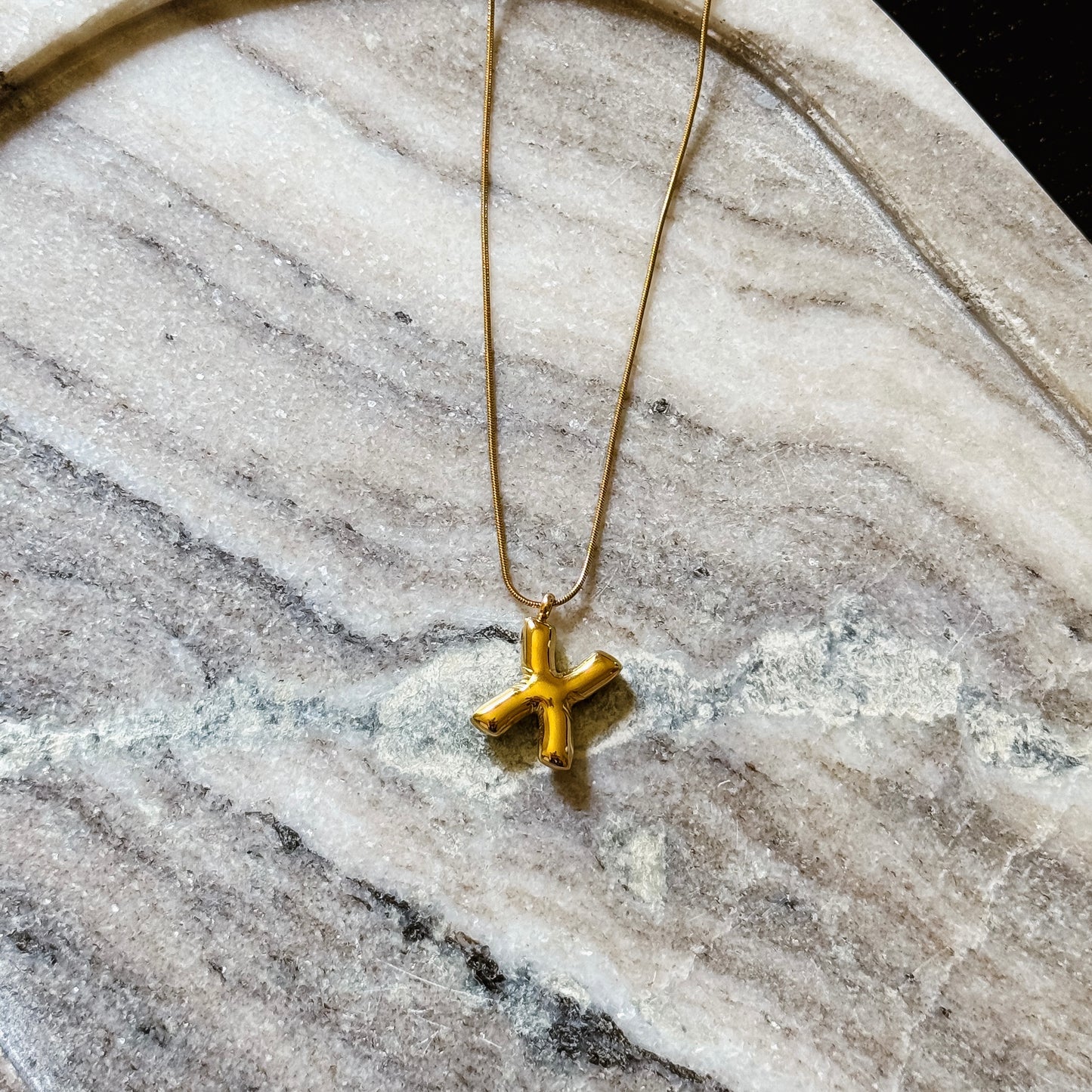 Bubble Initial Necklace