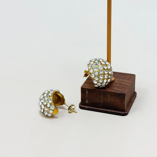 The Lumière Dome Stud Earrings