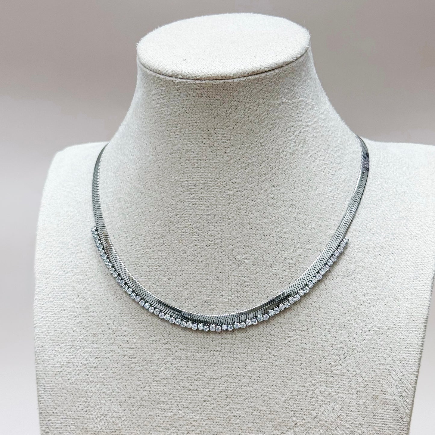 Seraphine Crystal Snake Chain