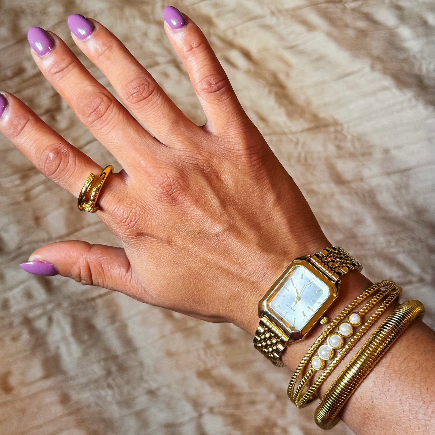 Crystal Nail Wrap Ring