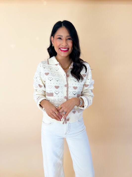 Neutral Heart Cardigan