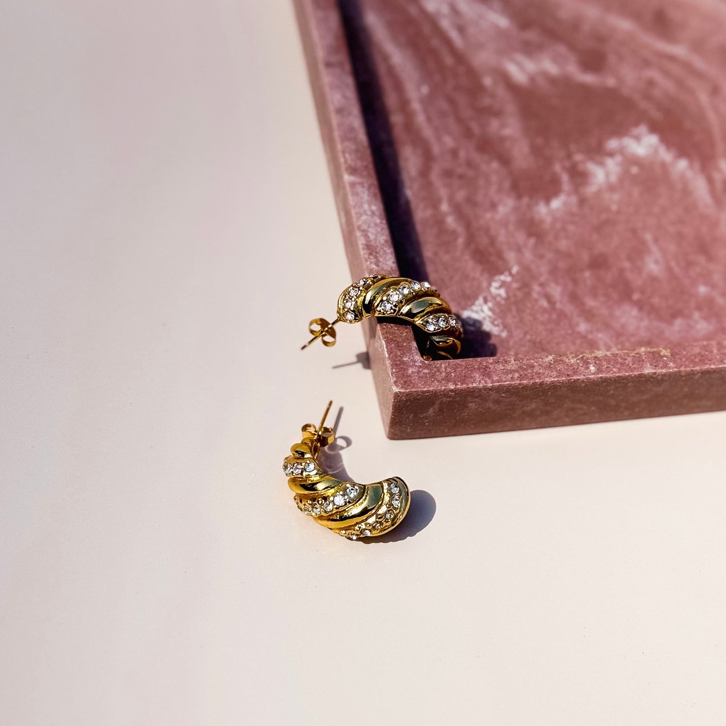 Glint Twist Hoops
