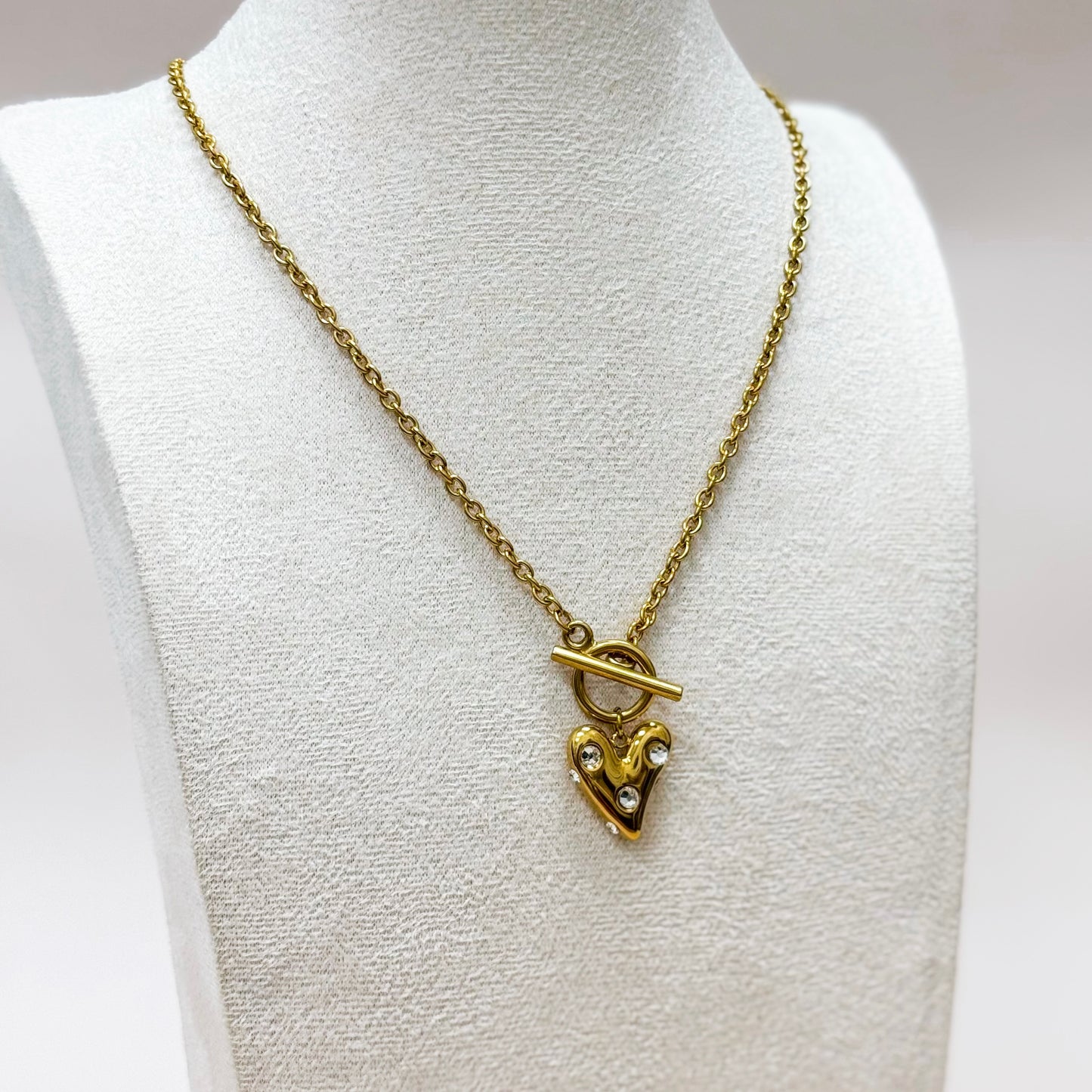 Sacred Heart Toggle Necklace