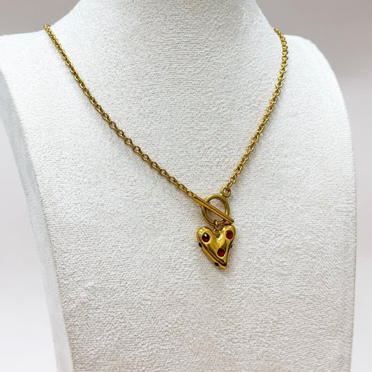 Sacred Heart Toggle Necklace