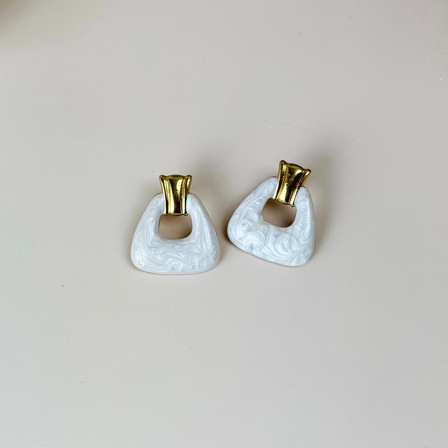 Marbled Drop Earrings