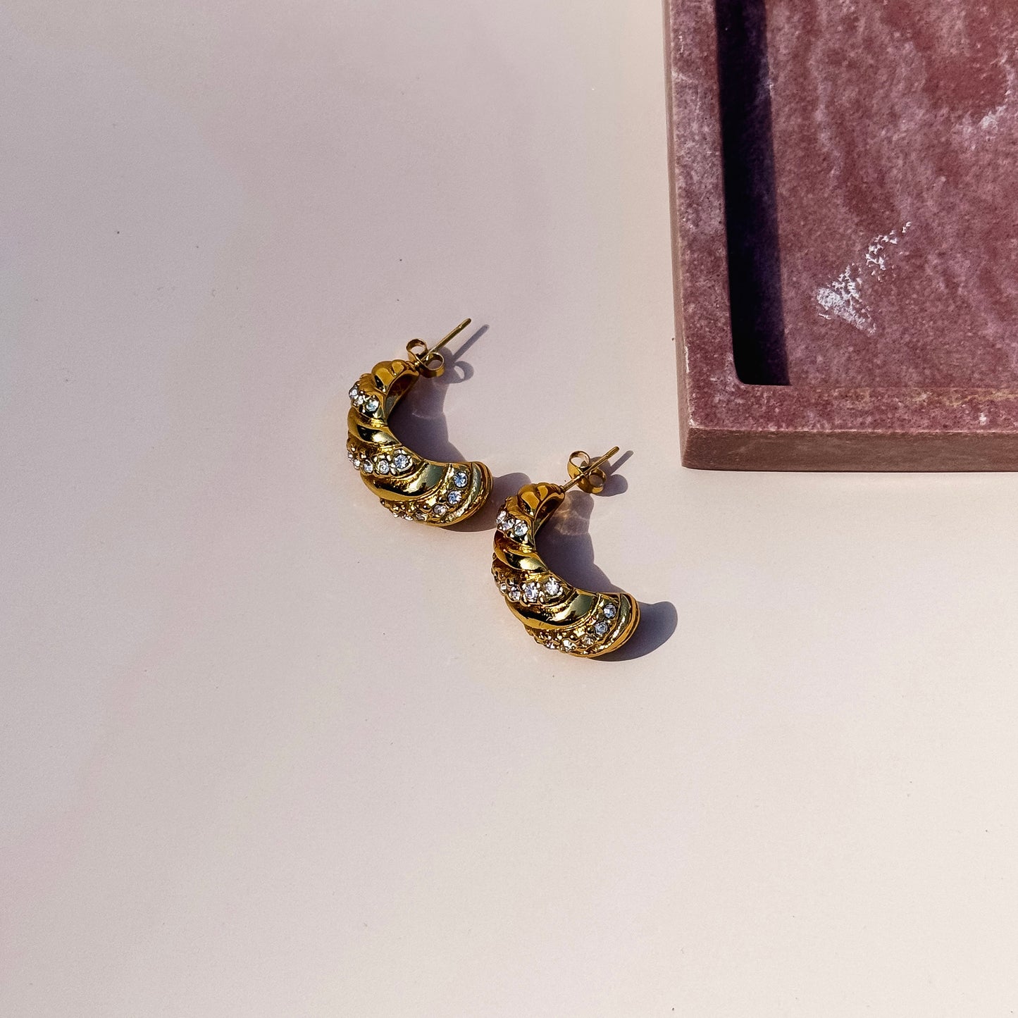 Glint Twist Hoops