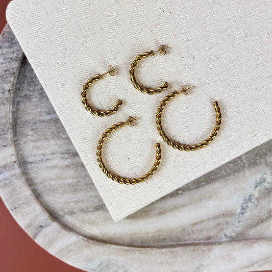 Threaded Grace Hoops