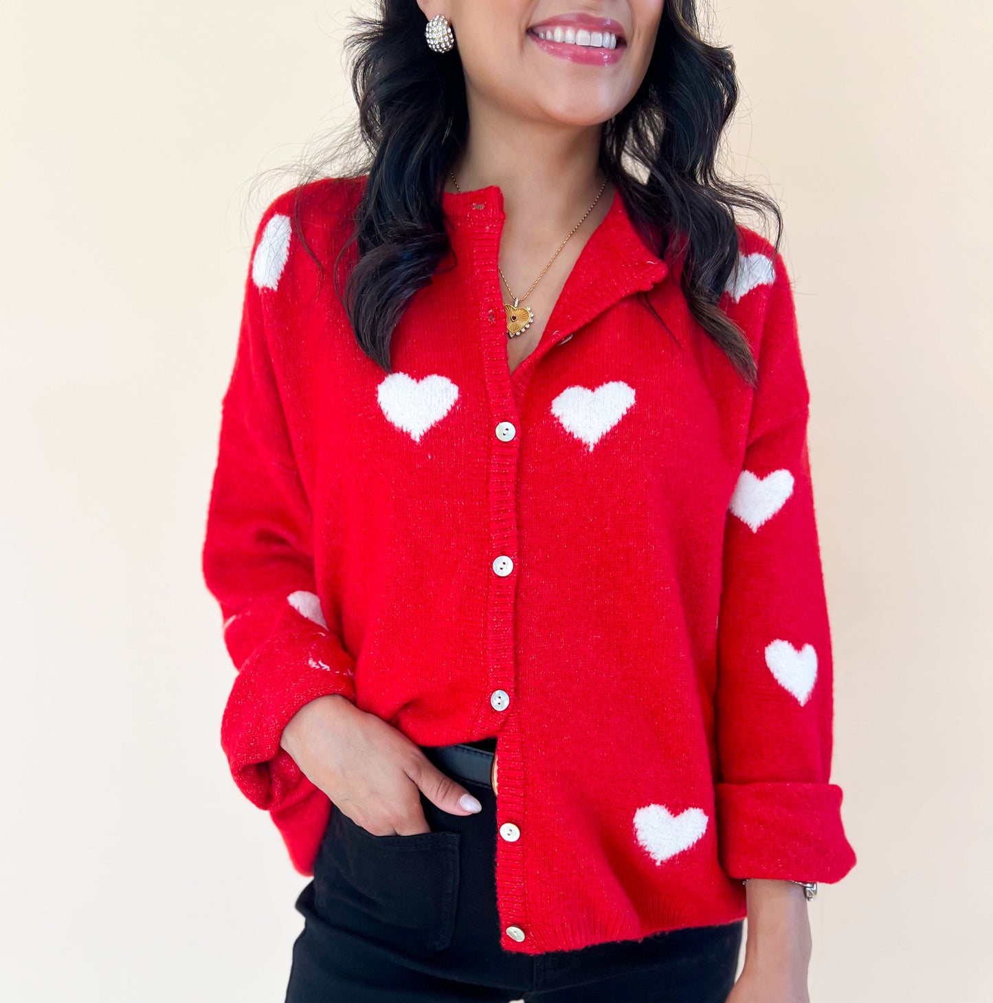 Red Heart Cardigan