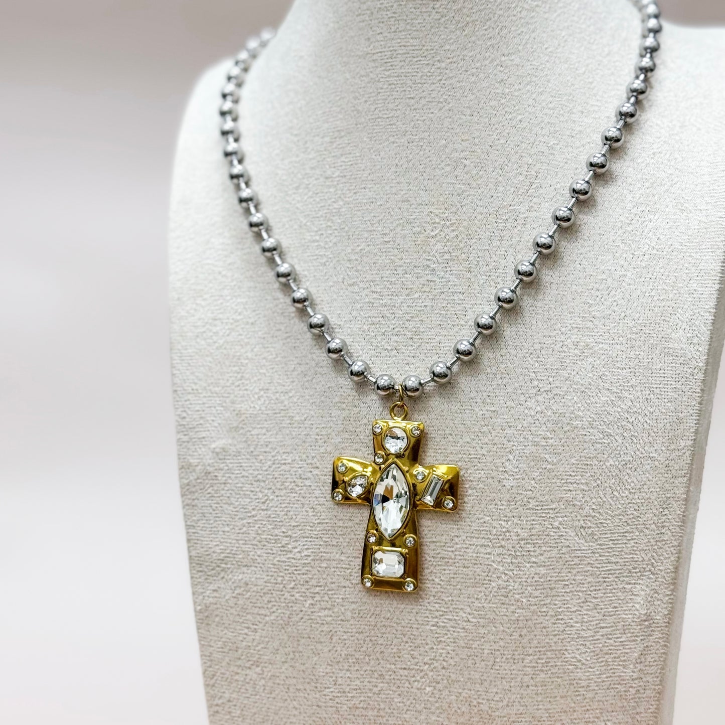 Radiant Cross Necklace