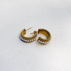 Pearl Twist Hoops