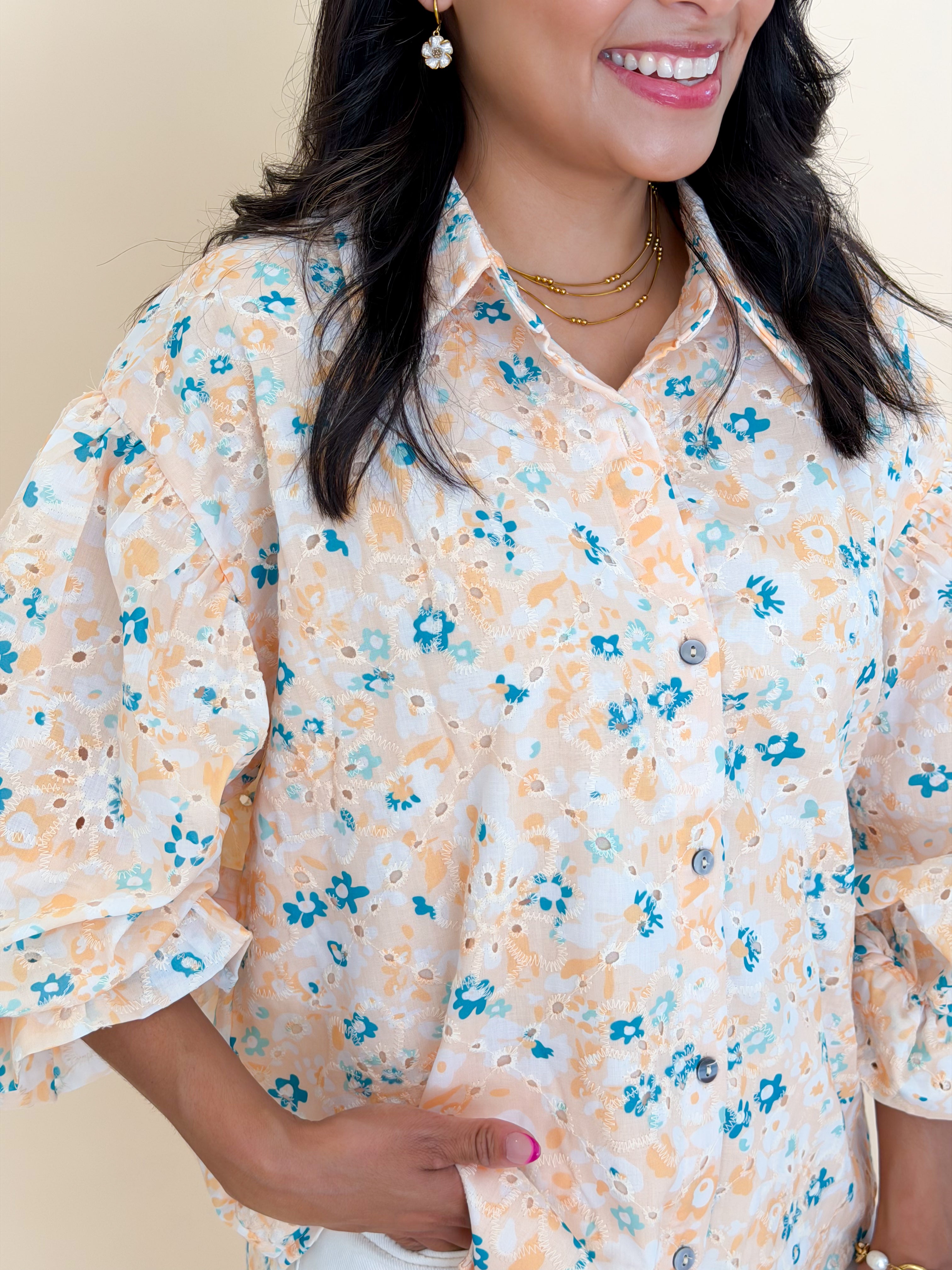 Floral Embroidered Top