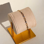 Crystal Paperclip Chain Bracelet