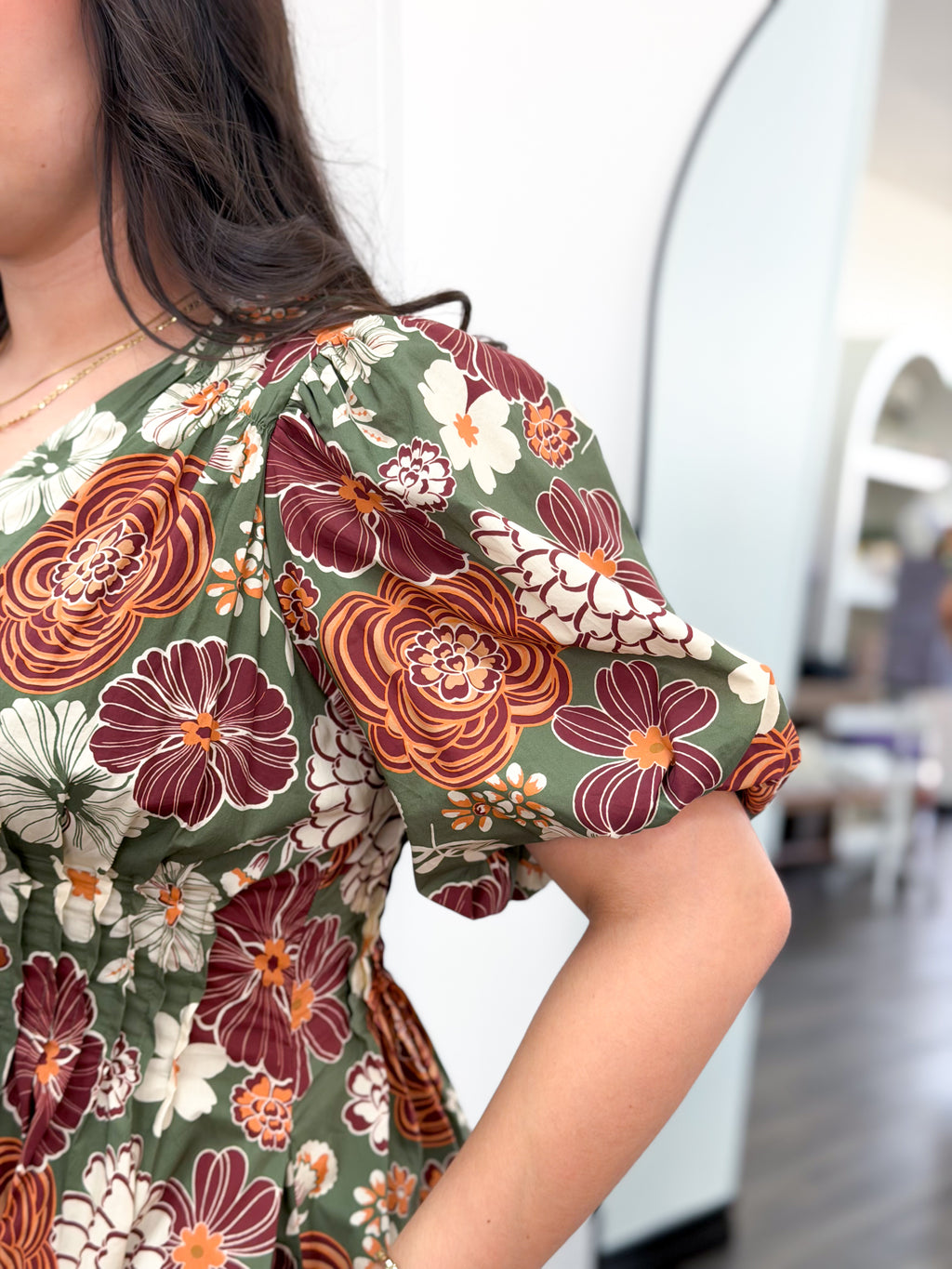 The Autumn Floral Mini Dress