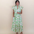 Spring Tulip Midi Dress