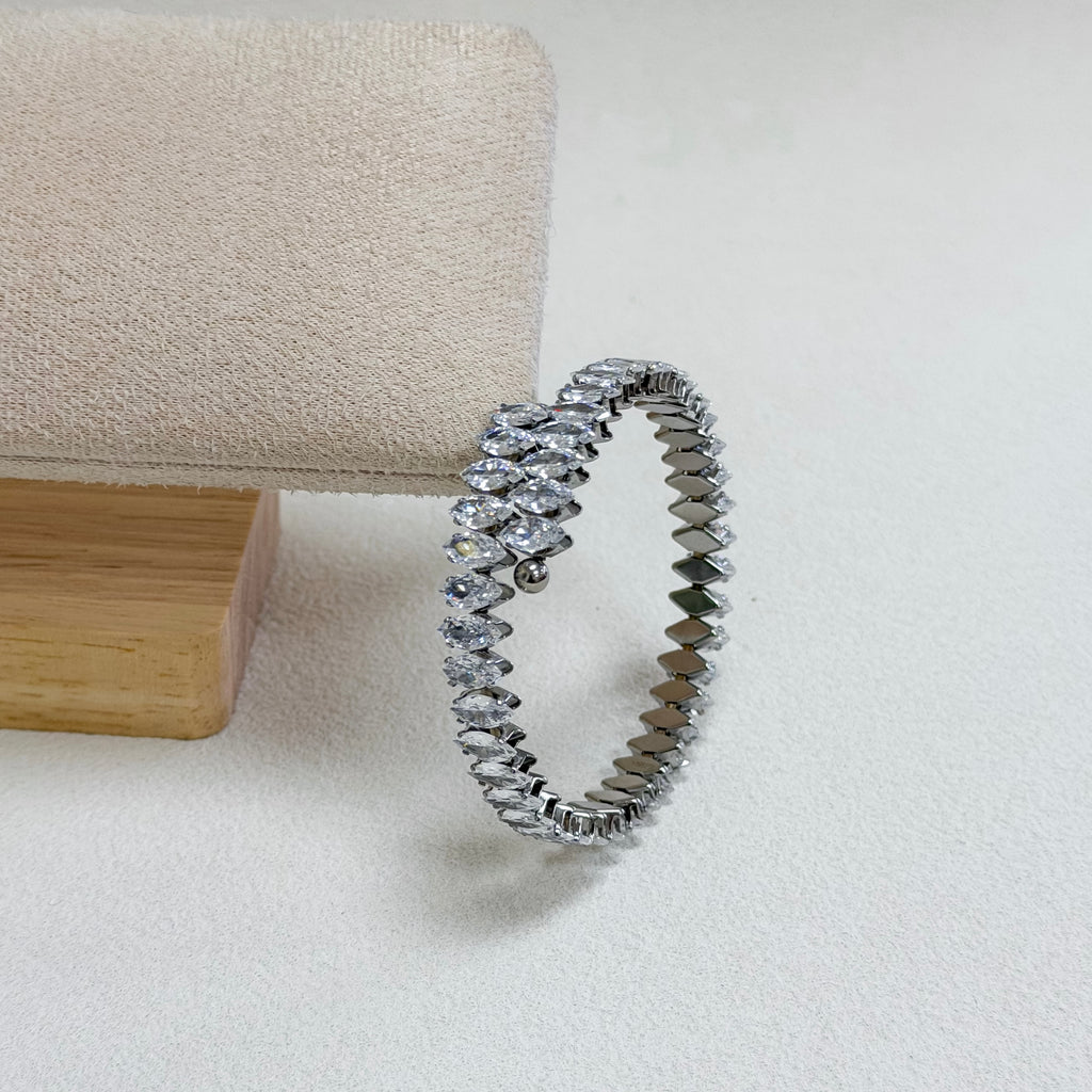 Marquise Crystal Tennis Bracelet