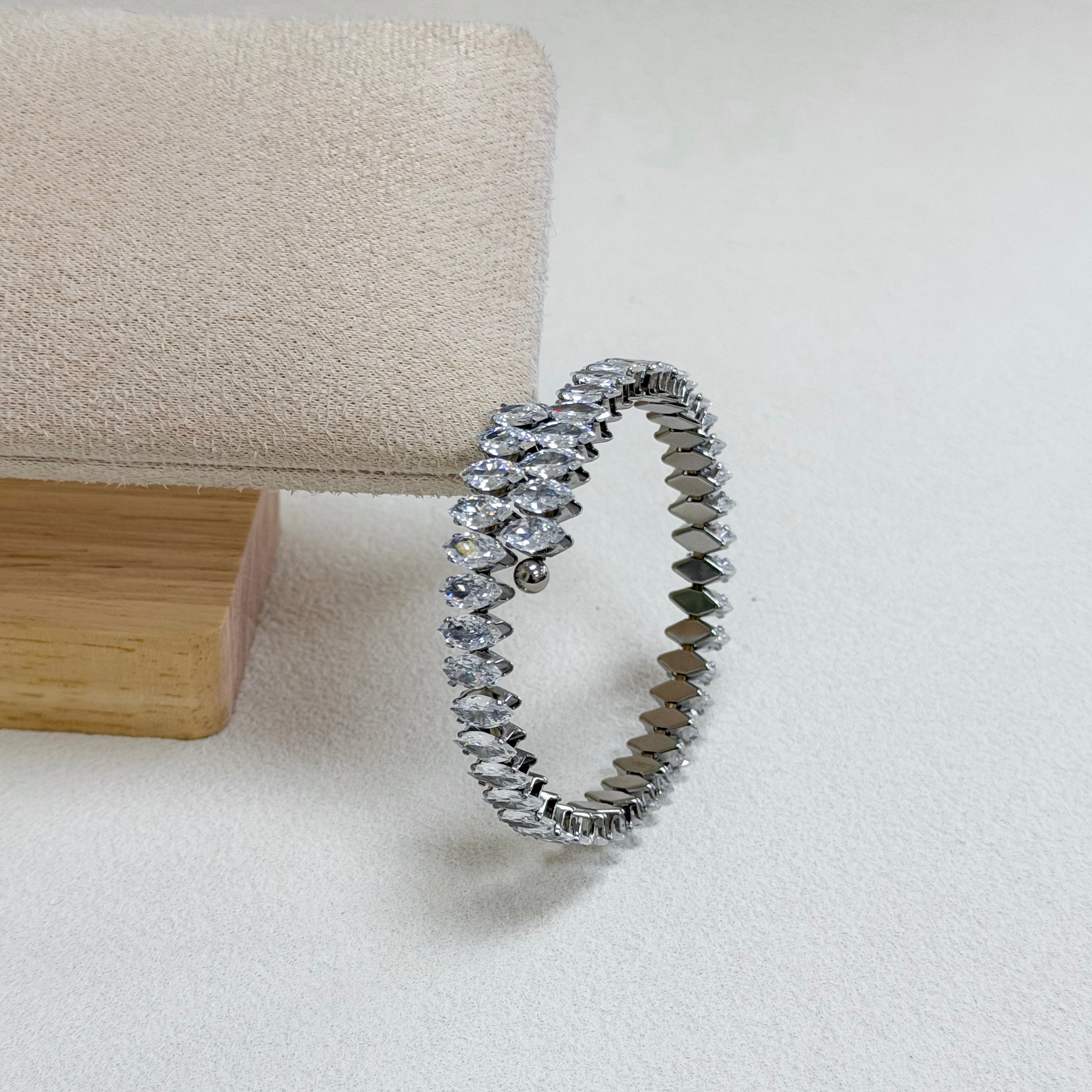 Marquise Crystal Tennis Bracelet