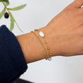 Dainty Pearl Chain Bracelet