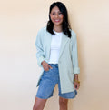 High Waist Bermuda Mom Shorts
