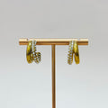 Celeste Crystal Mini Double Hoops