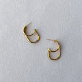Sculpted Double Hoop Earrings