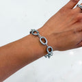 Textured Chain Link Bracelet