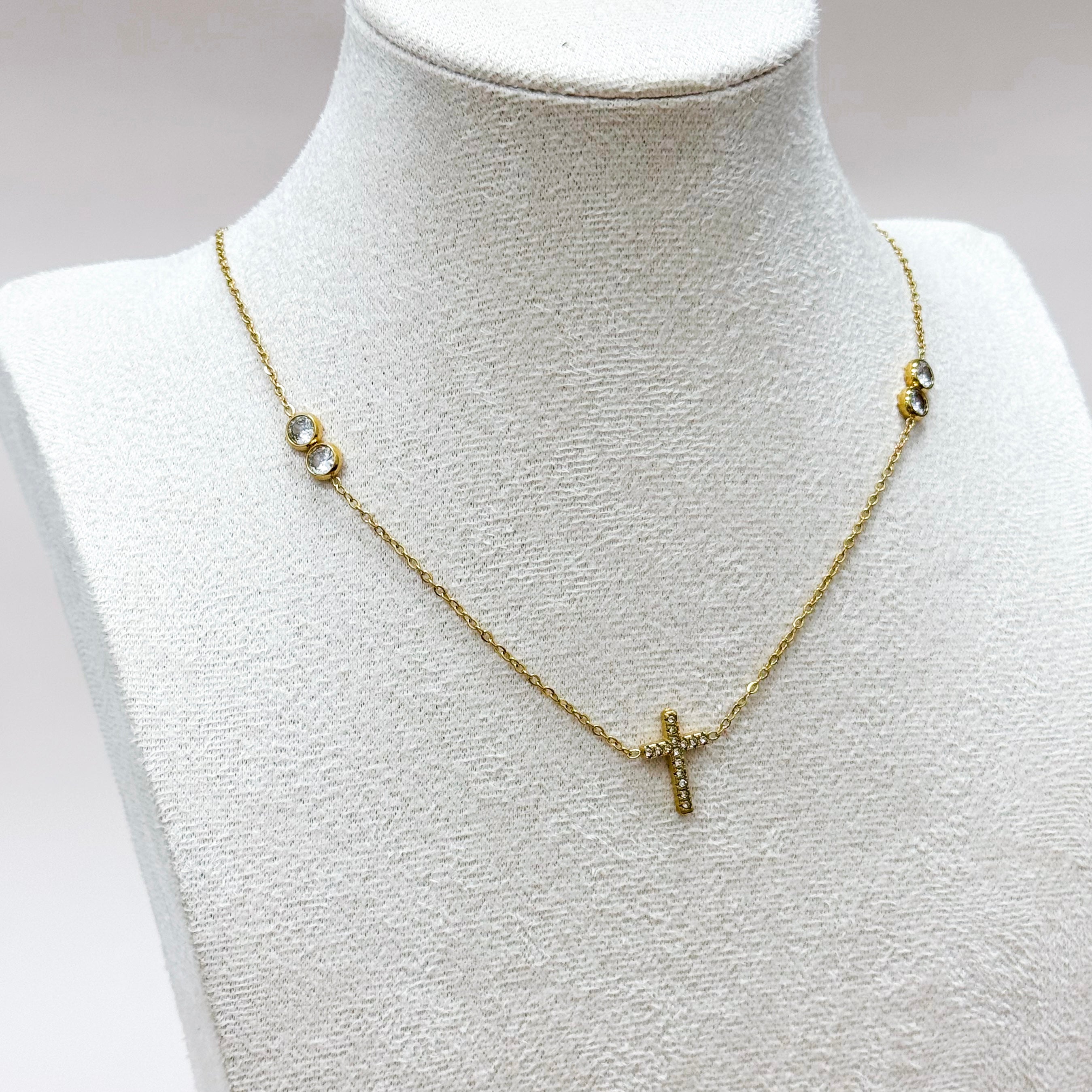 Radiant Cross Necklace
