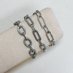Textured Chain Link Bracelet