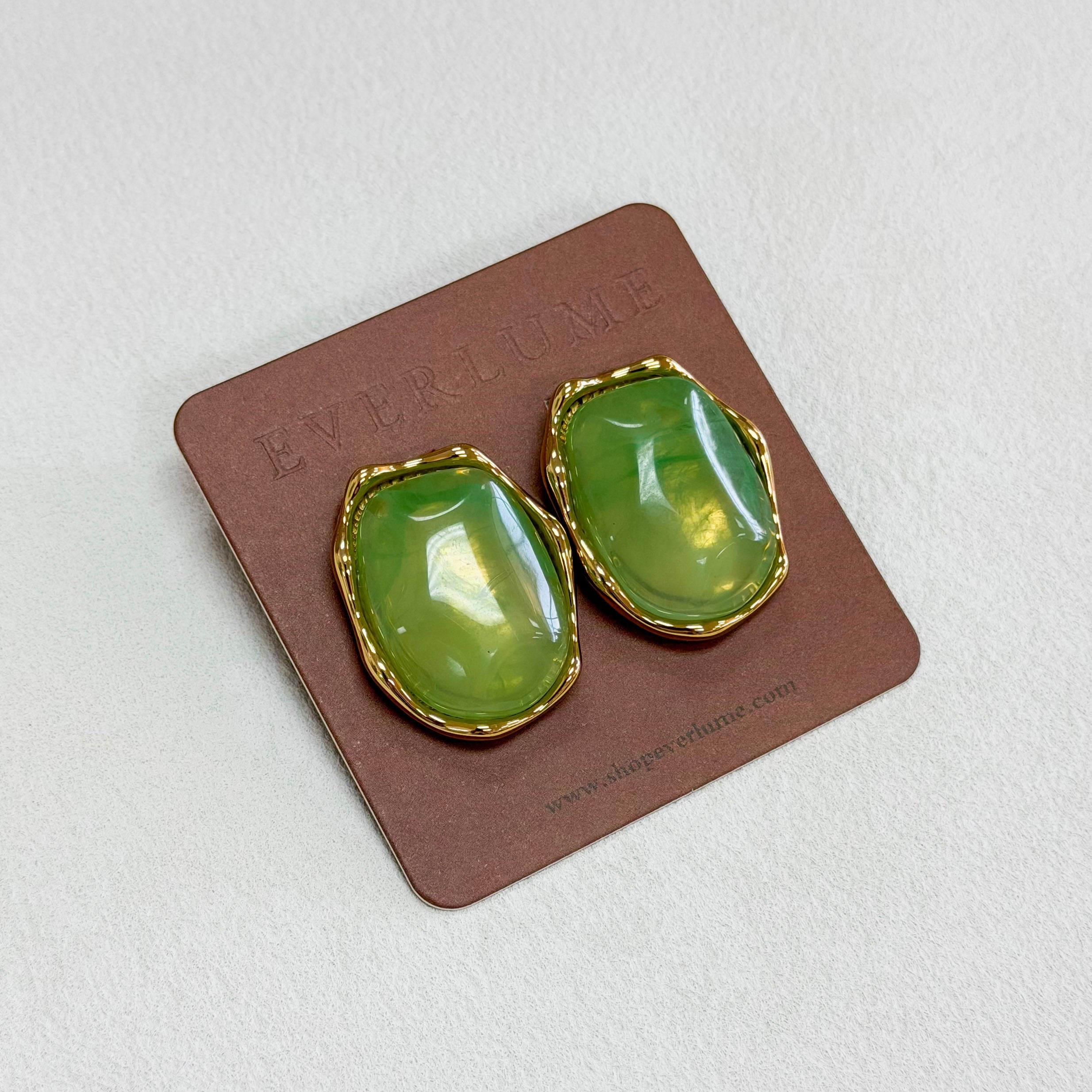 Organic Stone Statement Studs