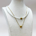 Heirloom Pearl Heart Layered Necklace