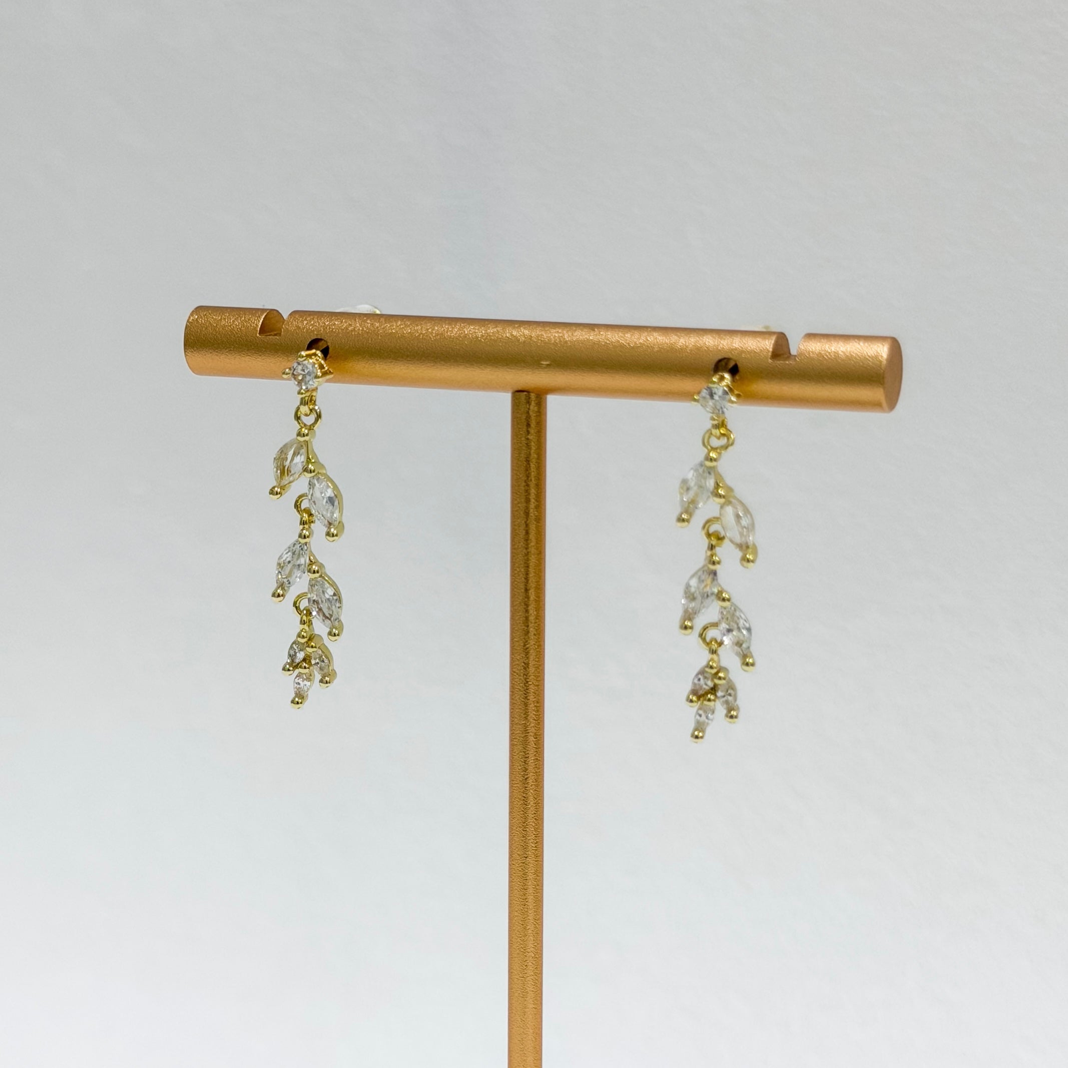 Crystal Vine Drop Earrings
