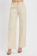 Ivory Ankle Slouchy Jeans