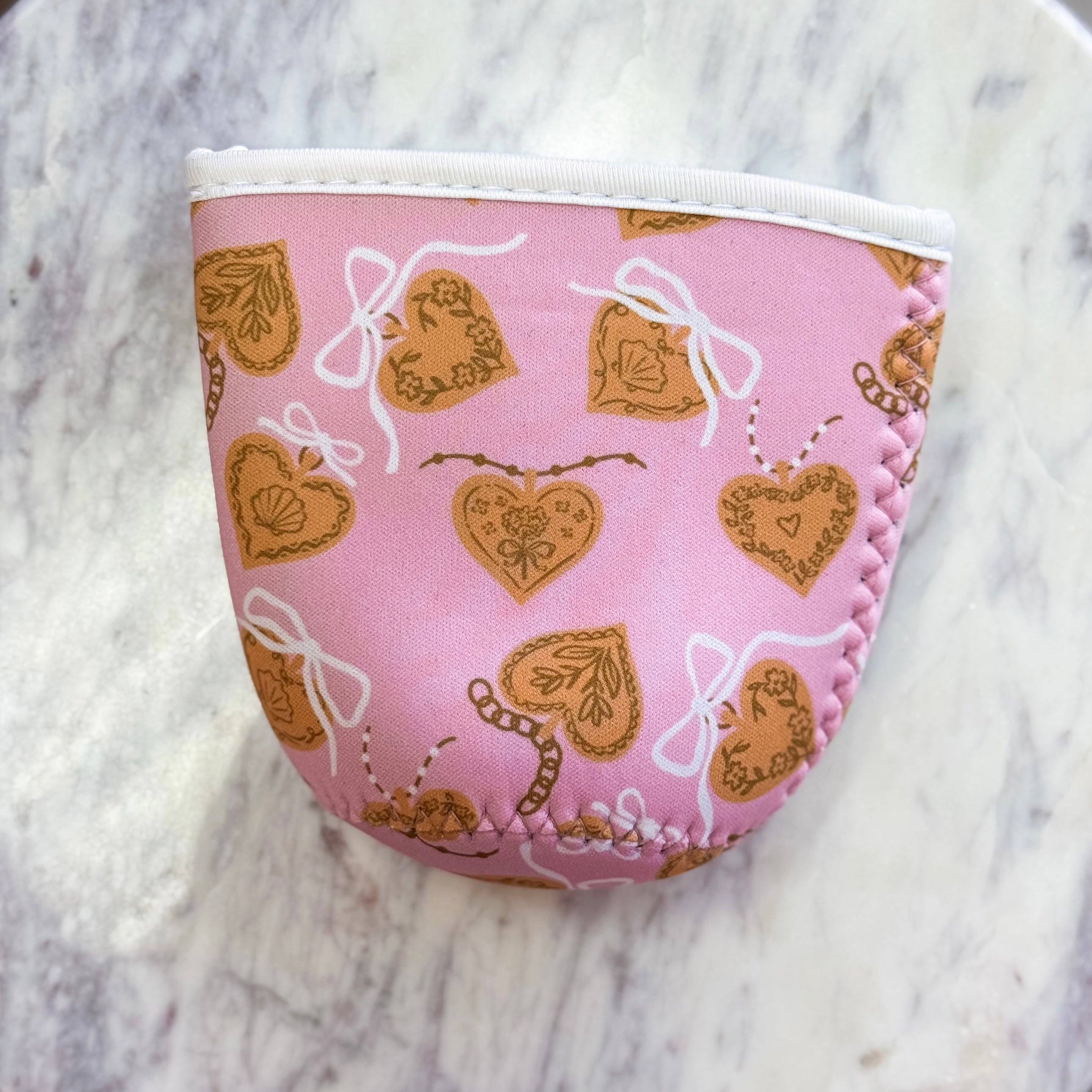 Heart Lockets | Reusable Coffee Sleeve