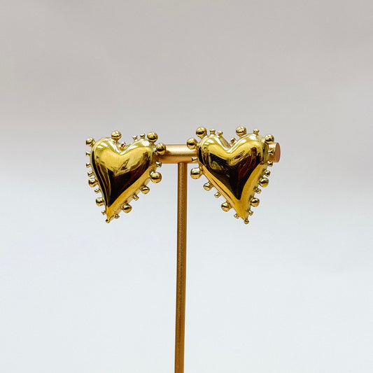 The Sacred Heart Stud Earrings