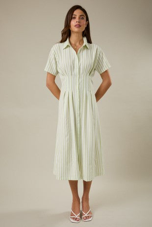 Summer Lime Shirt Dress
