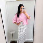 Polka Dot Midi Skirt