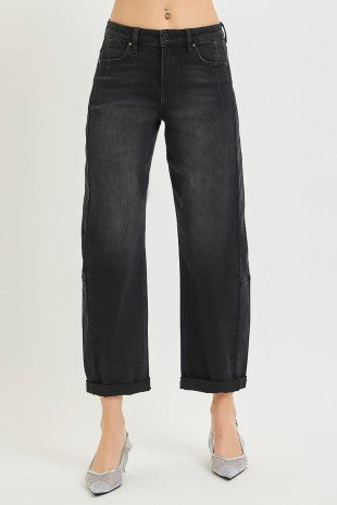 The Parker Cropped Barrel Jeans