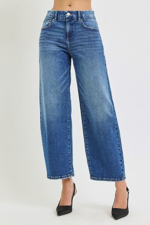 Slouchy Crop Barrel Jeans